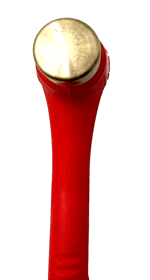 Thumbnail: NEW Snap-on™ 32oz Red Soft Grip Bronze Tip Hammer HBBT32