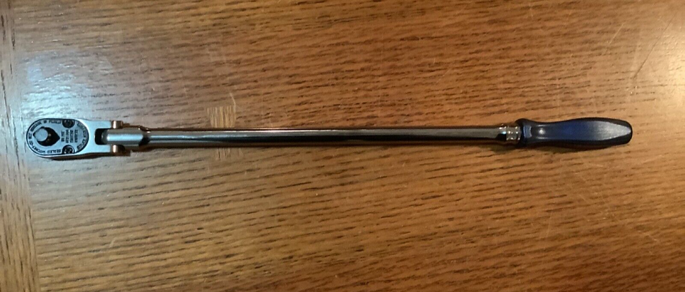 Thumbnail: New Snap-on™ 3/8" drive 17" Long Power Blue Flex Ratchet FHLLFD80MB Dual 80