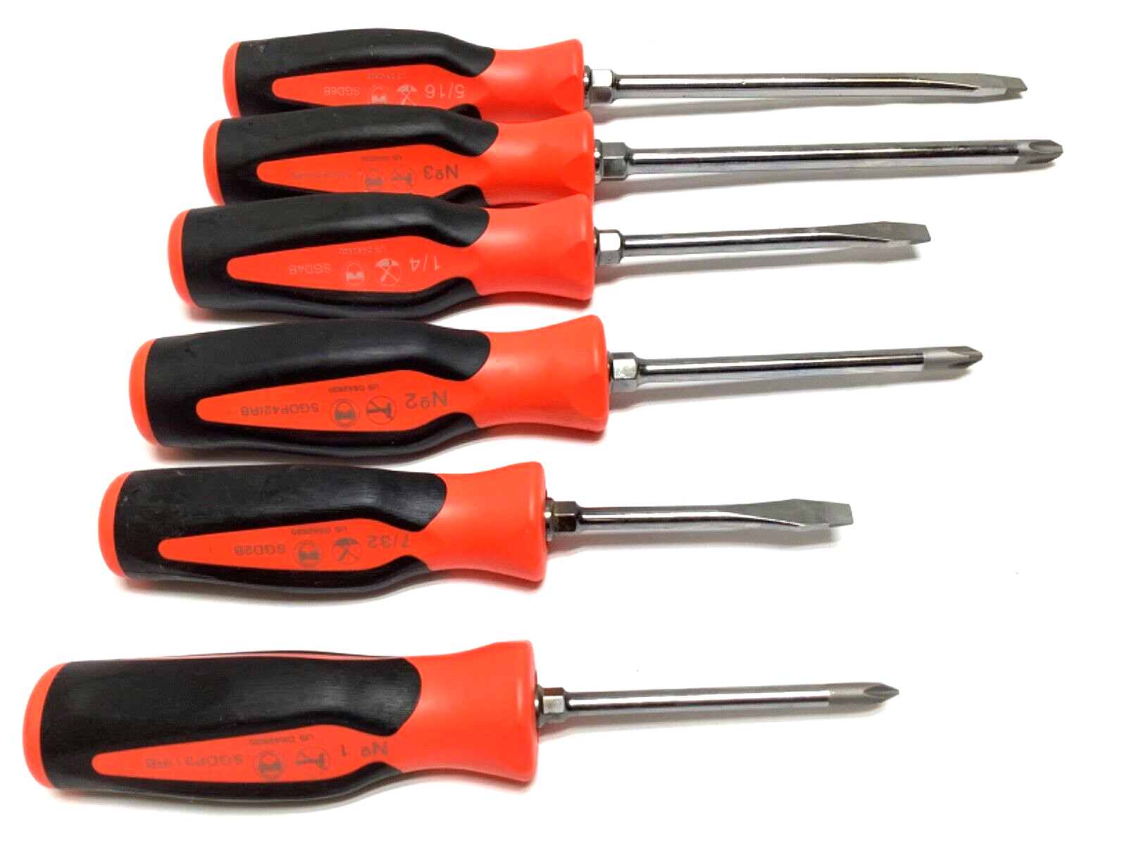 NEW Snap-on™ Instinct Orange Soft Handled 6-piece Screwdriver SET SGDX60BO