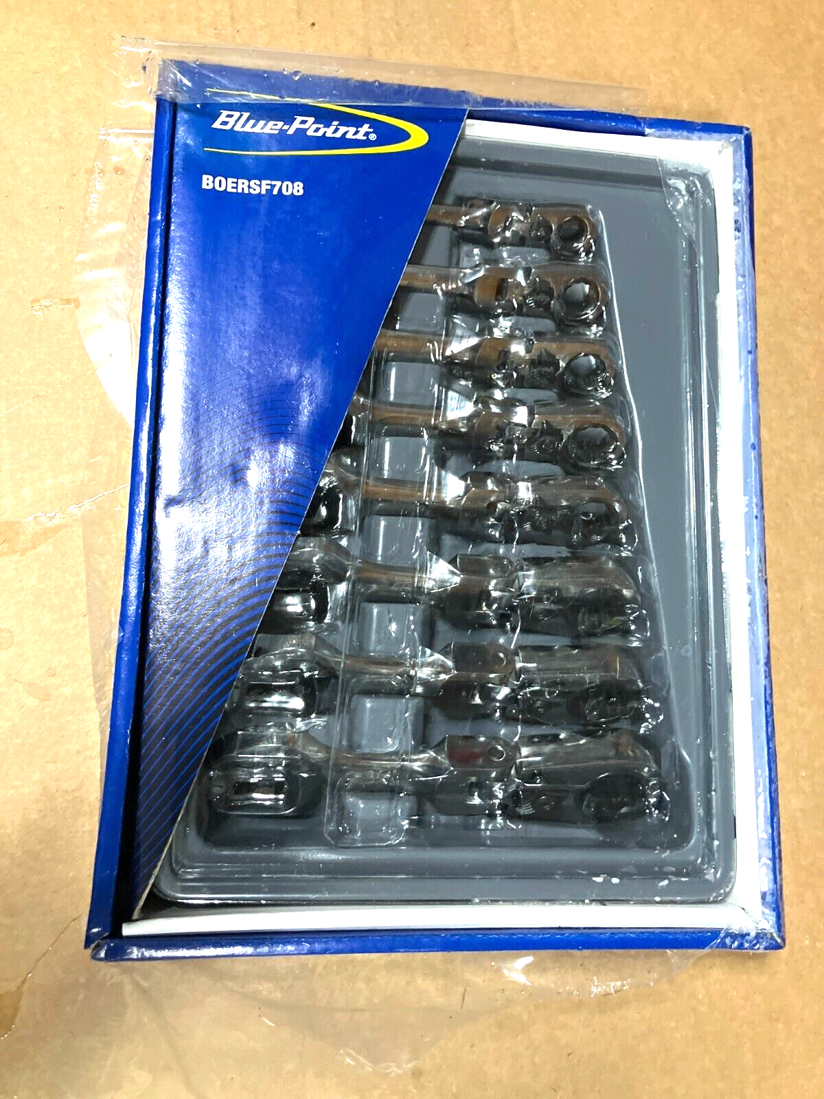 NEW Blue-Point 12pt box STUBBY FLEX Ratchet Wrench SET 5/16" thru 3/4" BOERSF708