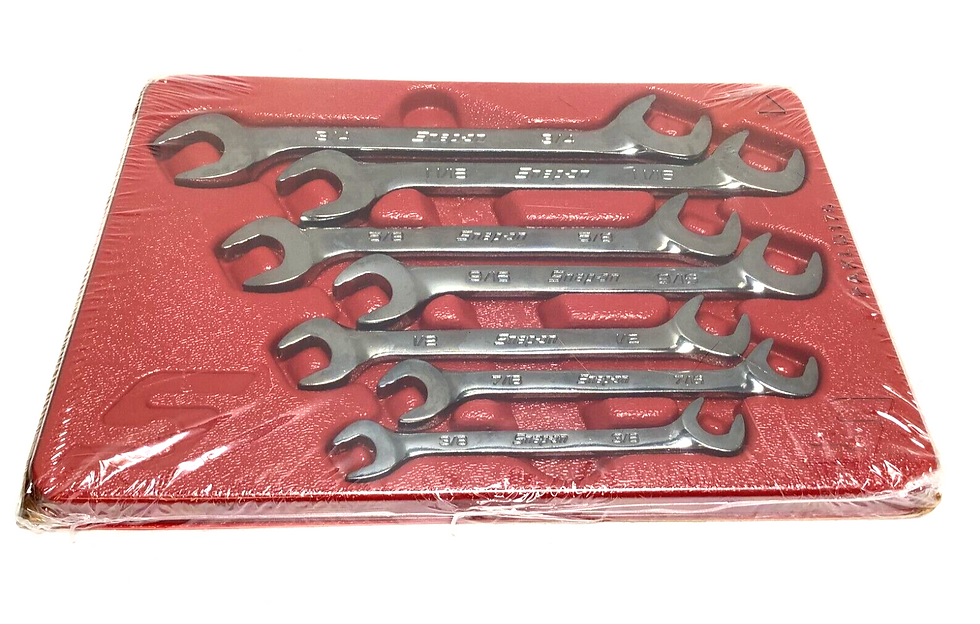 Thumbnail: NEW Snap-on™ 3/8" 3/4" 4-way angled FLANK Drive PLUS Wrench SET SVS807A SEALed