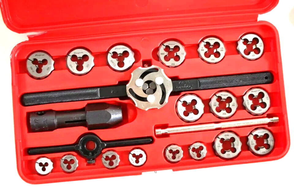 Thumbnail: New Snap-on™ TDM117A 3 to 12 mm NF / NC METRIC Tap and Die Set