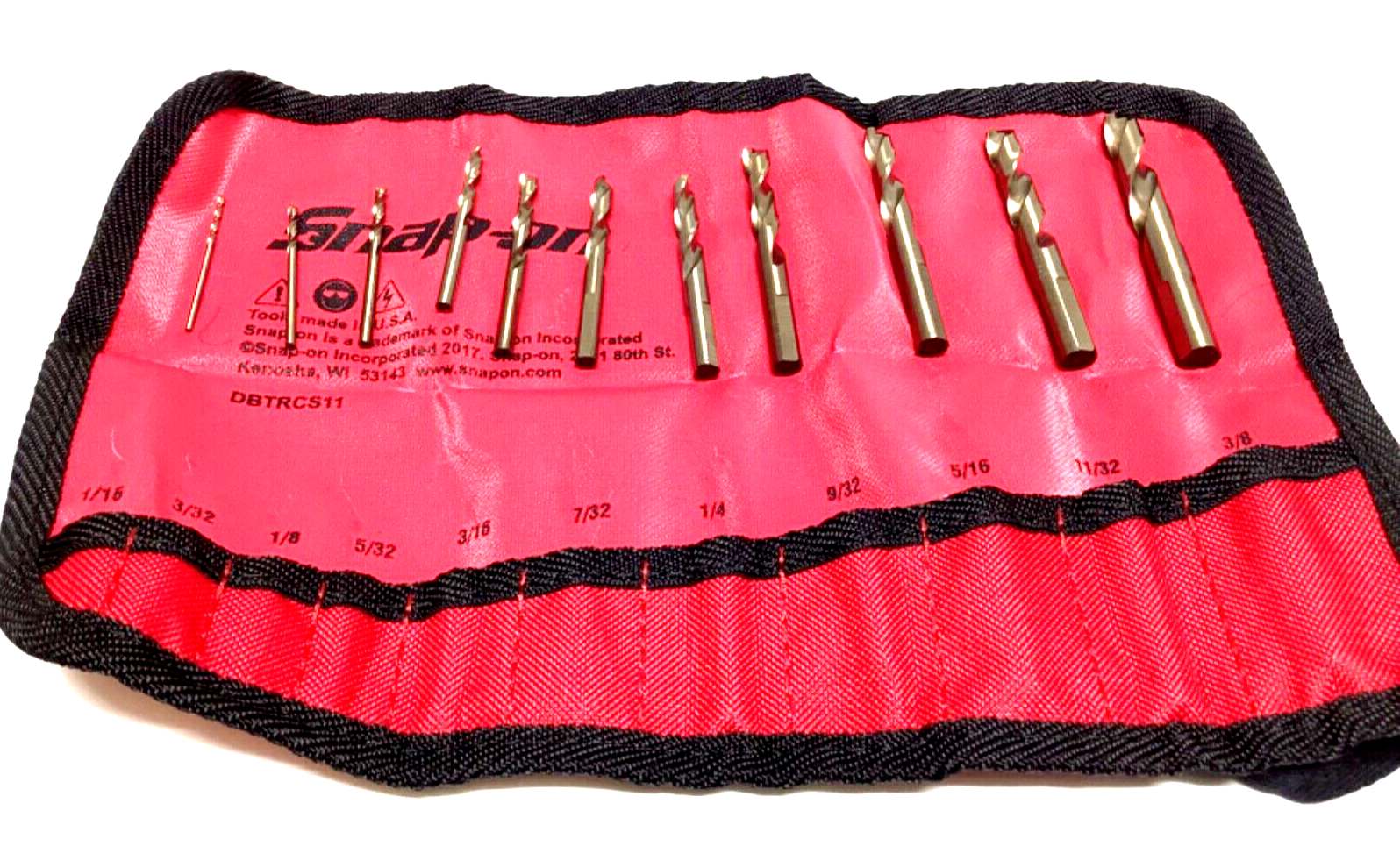 NEW Snap-on™ 11-pc DBTRCS11 Cobalt Short Length Drill Bit Set