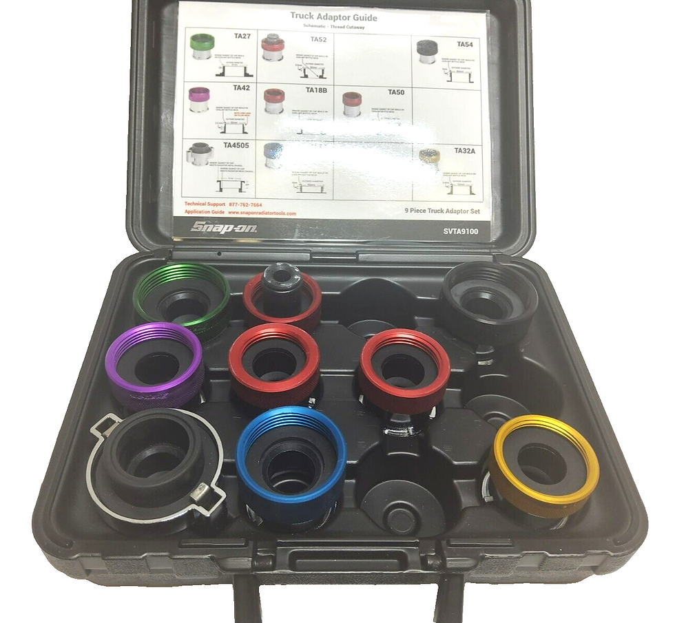 Thumbnail: New Snap-on™ 9-pc Truck Cooling System Adaptor Set SVTA9100