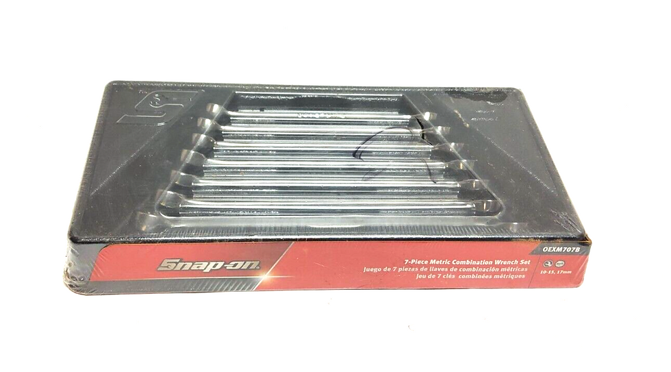 Thumbnail: New Snap-on™ 10 to 17 mm 12-point box Combination Wrench Set OEXM707B