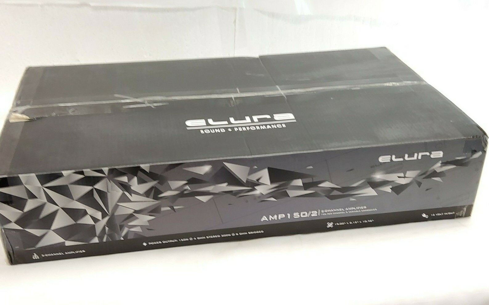 New Elura AMP150/2 2-Channel 150-Watt Amplifier Slim 1U Power Amplifier