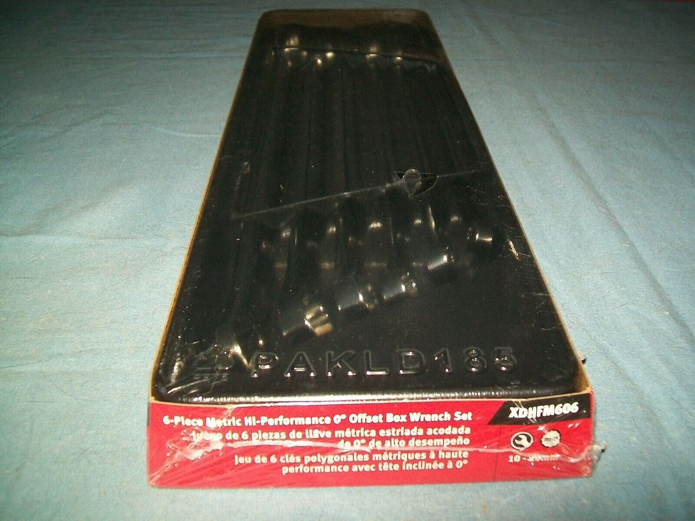 Thumbnail: New Snap-on™ XDHFM606K1 8 thru 19 mm 12-pt box End Wrench Set Long Zero OffSet