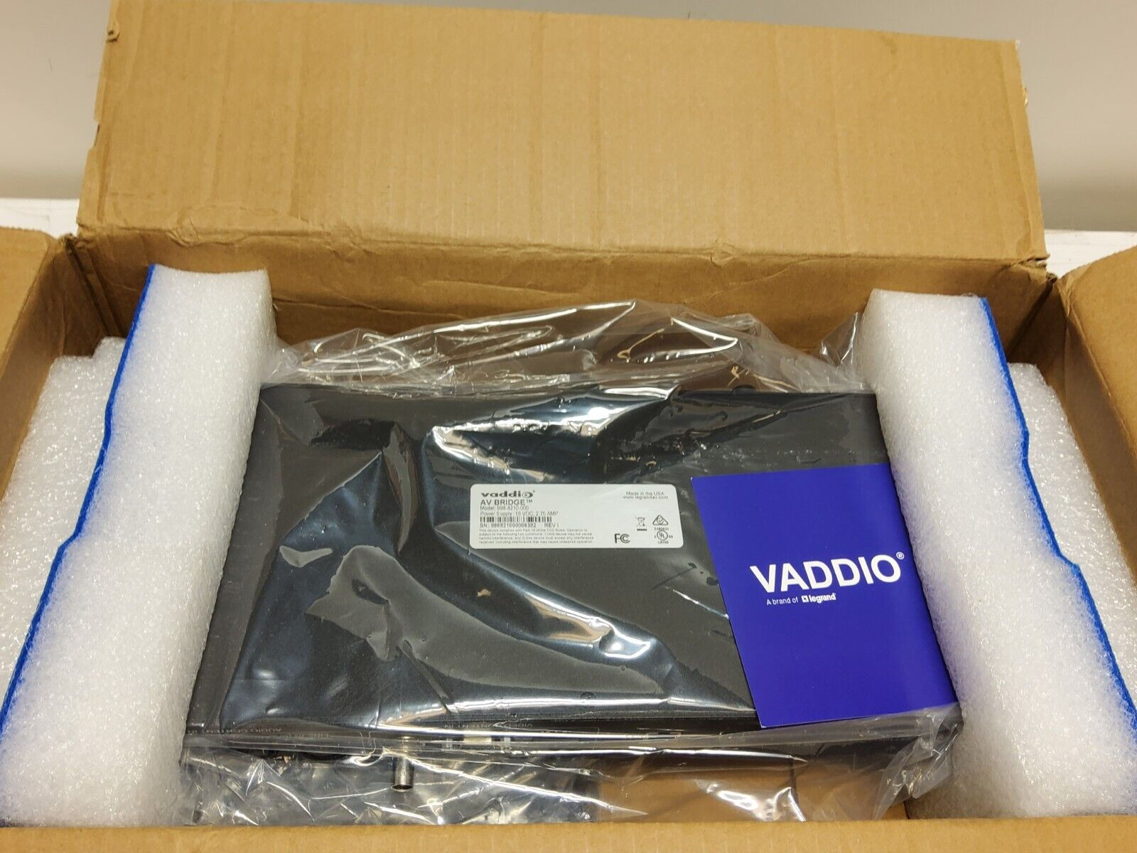 New Vaddio Audio-Video Bridge HD Encoding Media Streaming Appliance w USB