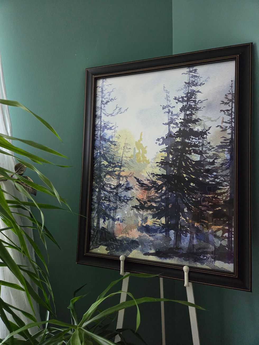 Framed print- Evergreen Stand