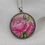 Thumbnail: Hand-painted Watercolor Necklace -Roses on Yellow
