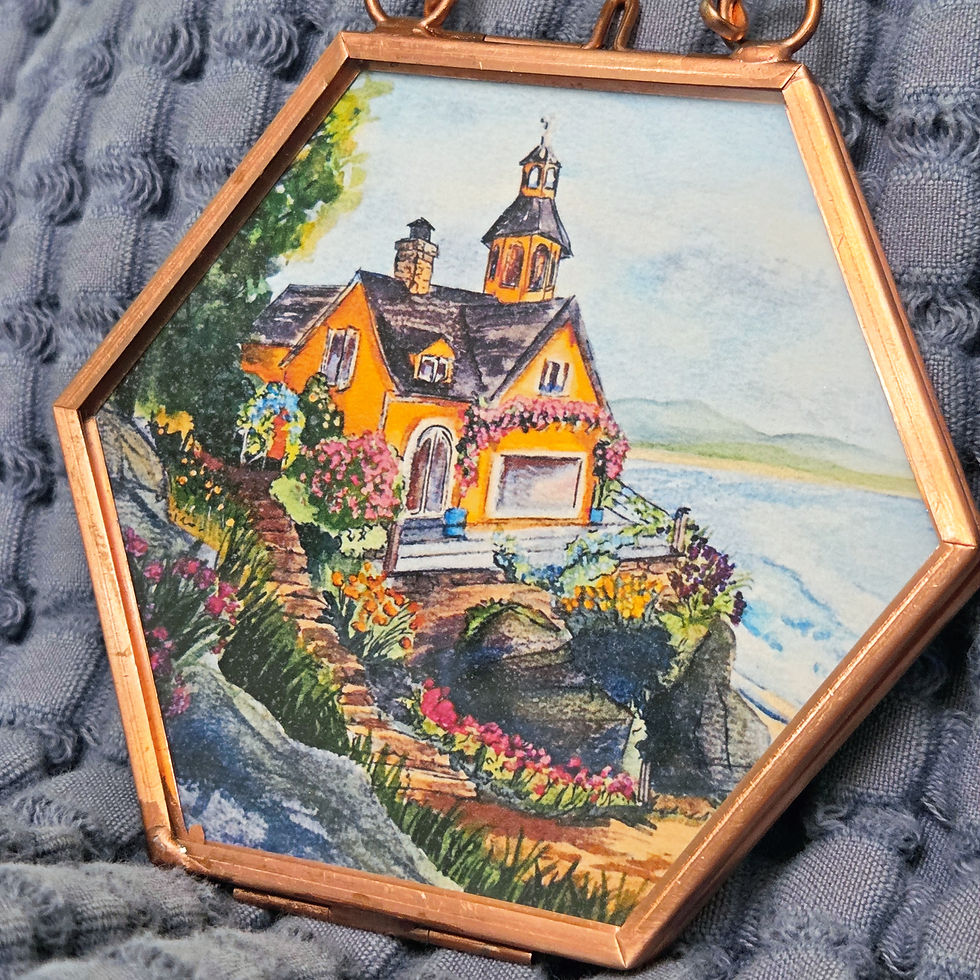 Thumbnail: Beach House / Seabirds Hexagonal Ornament