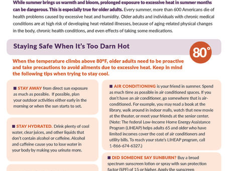 Hot Weather Safety Tips for Older Adults