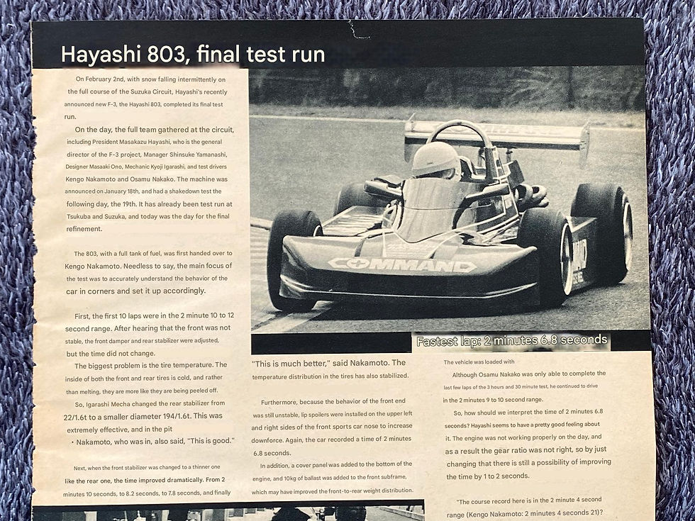 Hayashi 803 F3 1980