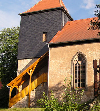 Restaurierte Herrentreppe in Jenaprießnitz