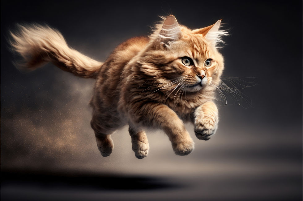 cat with midnight zoomies