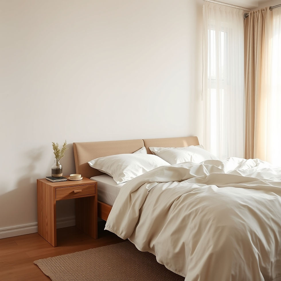 Non-toxic bedroom design with organic bedding and natural materials 2026