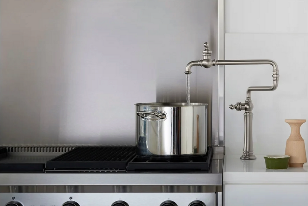 Kohler Artifacts K-99271 luxury pot filler 2026 — 3.2 GPM, single hole, Kohler ecosystem, Ferguson Home