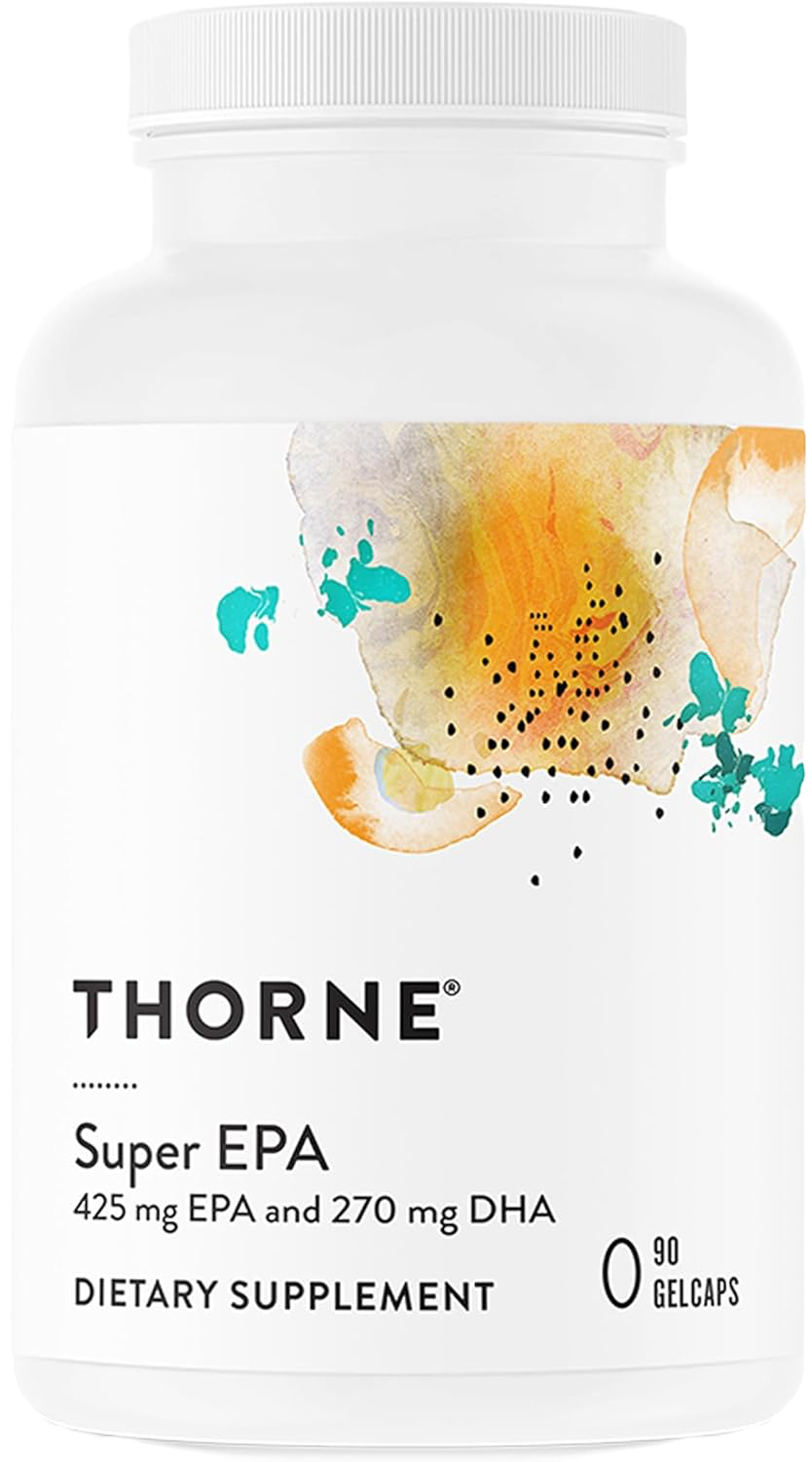 Thorne Super EPA omega-3 fish oil supplement with NSF certification