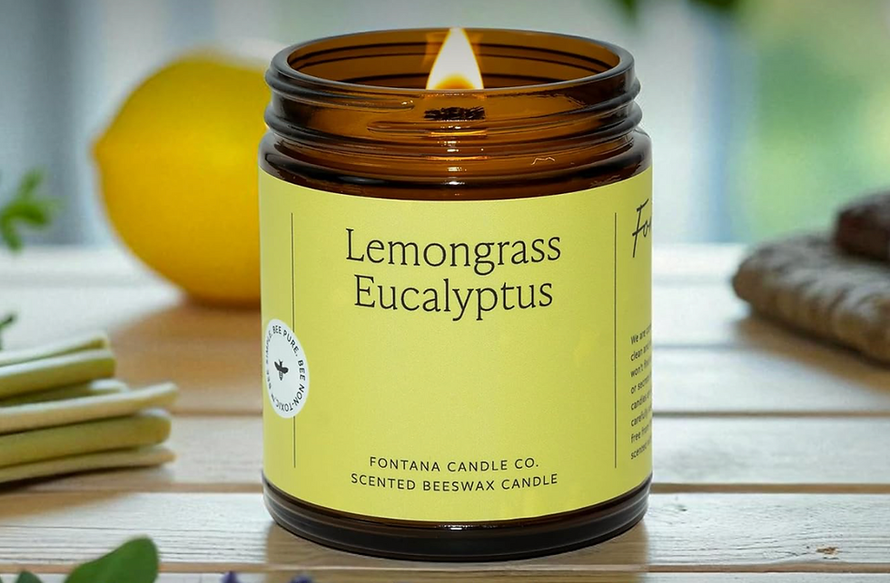 Fontana Candle Co. Lemongrass Eucalyptus MADE SAFE certified non-toxic beeswax candle 2026