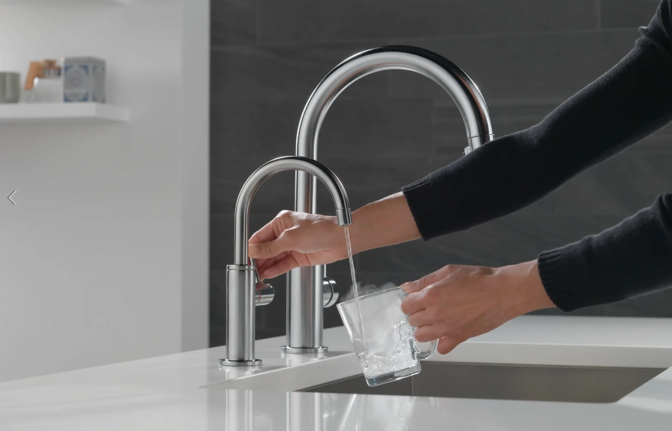 Delta 1930LF-H instant hot water dispenser faucet Champagne Bronze luxury kitchen 2026