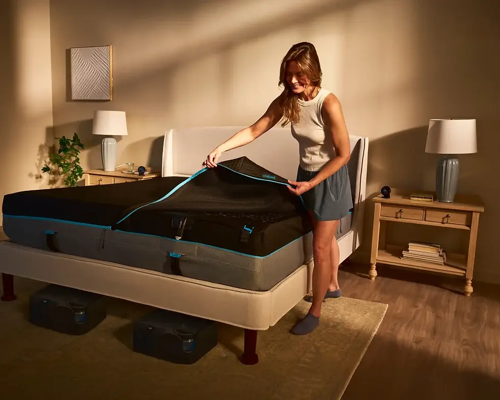 Chilipad 2.0 mattress pad and Dock control unit for active bed cooling