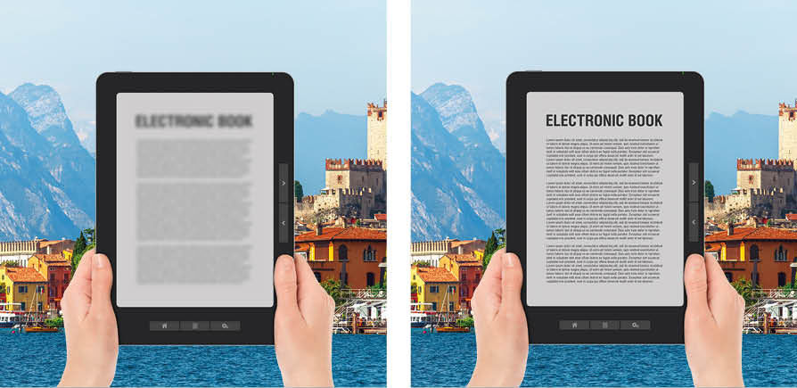 Sehen mit Standard-Linse und Sehen mit Mulitfokallinse