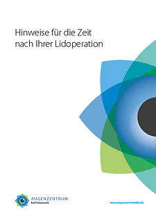 Hinweise für die Zeit nach Ihrer Lidoperation