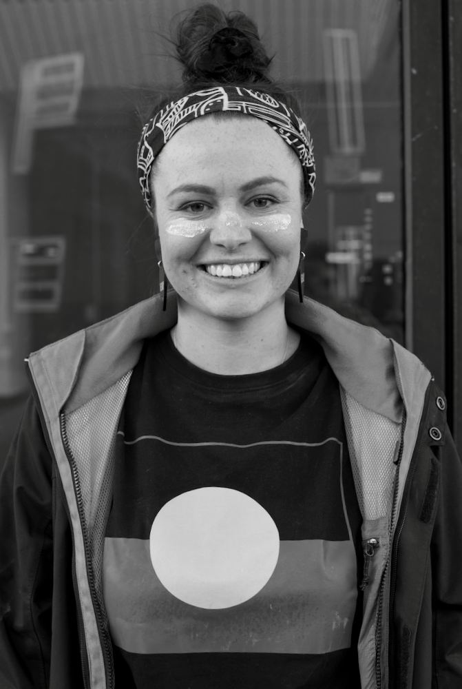 We Thank Sissy Austin for speaking to "Our Land"