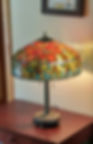 Lampe sur table tulipes rouges