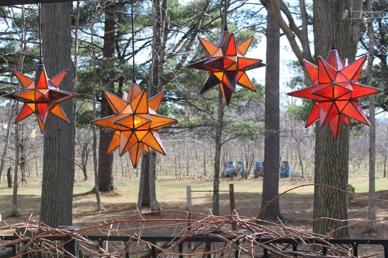 Création artisanale de verre coloré