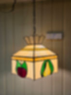 Lampe suspendue pomme et poire