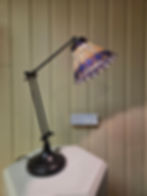 Lampe de lecture plumes de paon