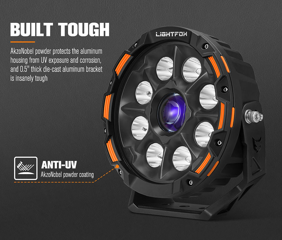 Thumbnail: Lightfox 9 Inch Osram Laser LED Driving Lights
