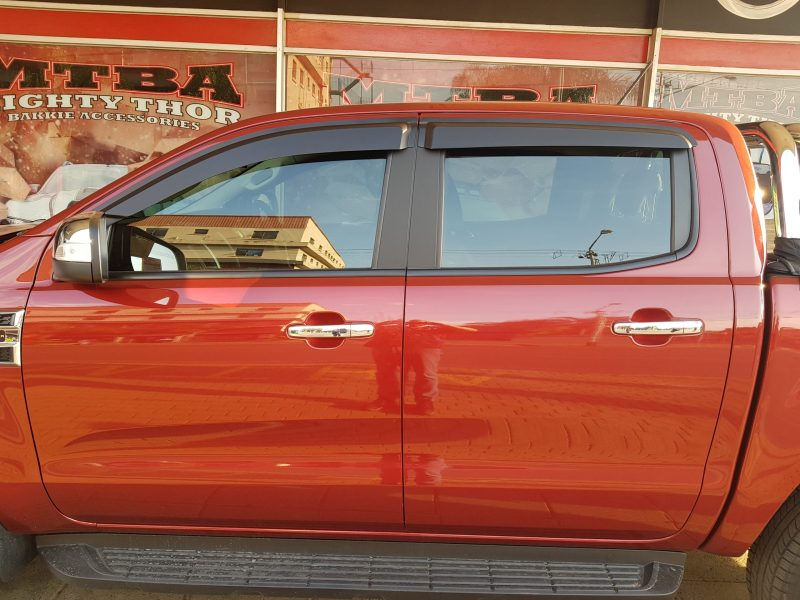 Thumbnail: Ford Ranger 2012-2022 Weather Guards (matt black) Double Cab