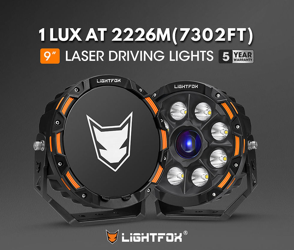 Thumbnail: Lightfox 9 Inch Osram Laser LED Driving Lights