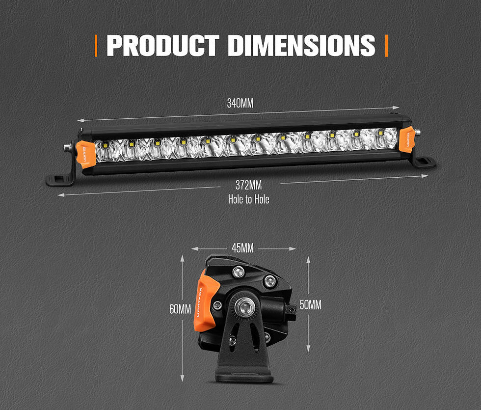 Thumbnail: Lightfox Vega Series 14 Inch Osram LED Light Bar