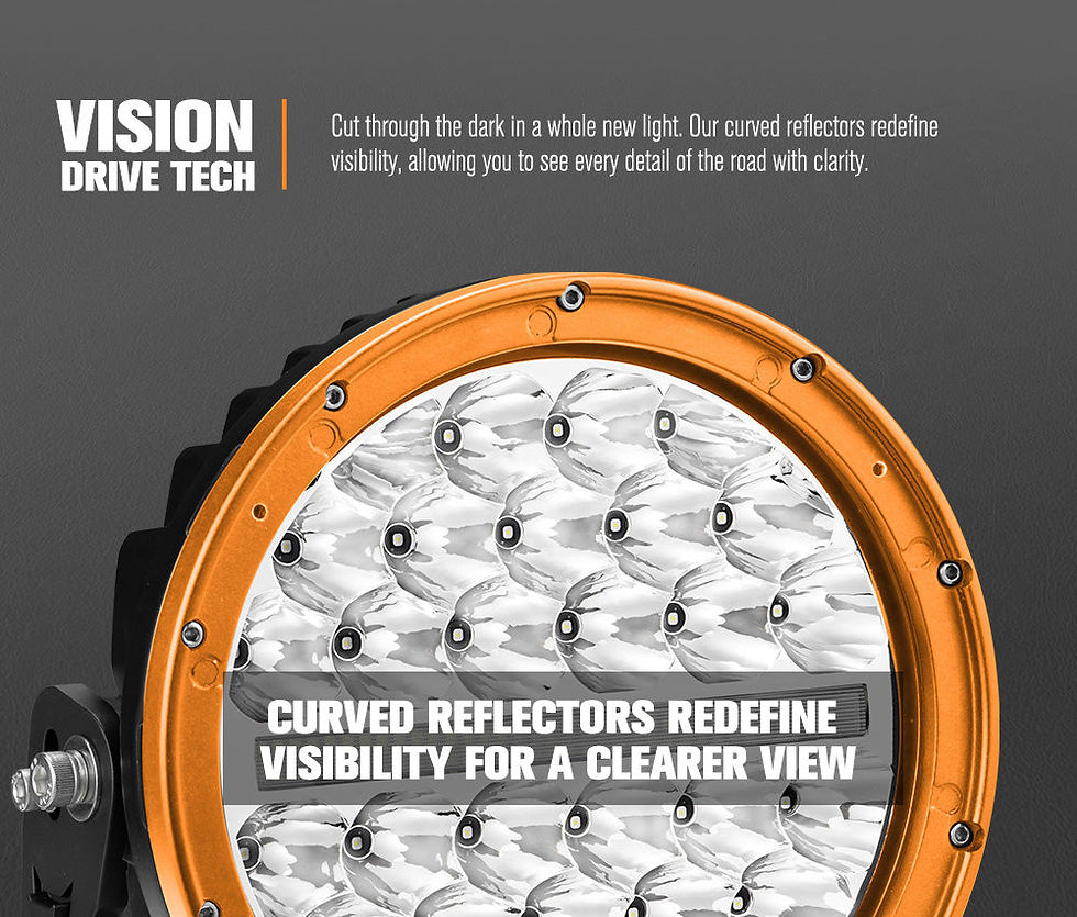 Thumbnail: Lightfox Pair - 9 Inch Osram LED Driving Light with DRL