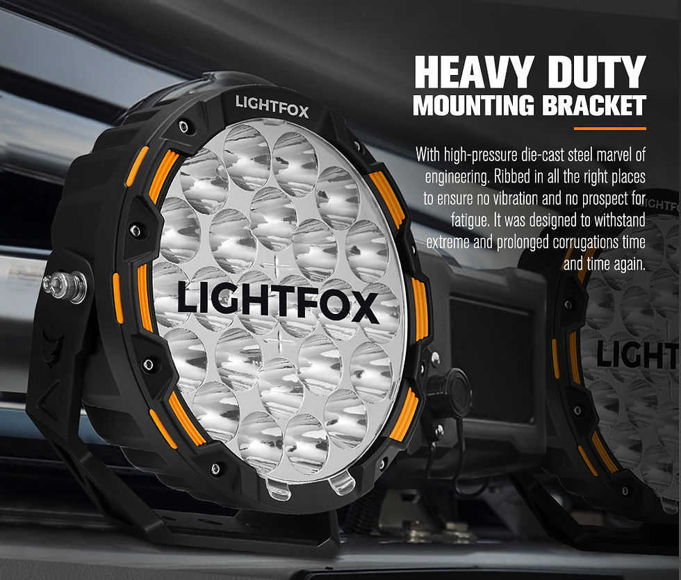 Thumbnail: Lightfox Iconic Series Pair 9 Inch Osram LED Spotlight