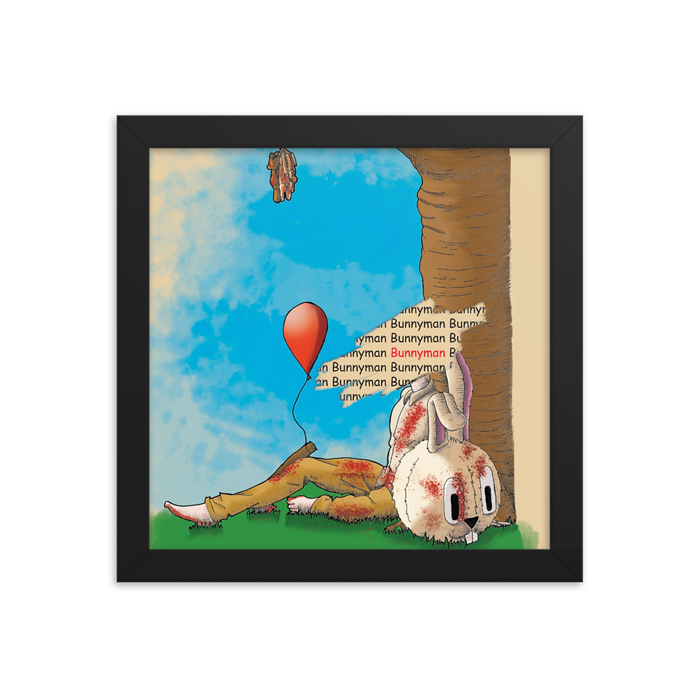 Thumbnail: BunnyMan Framed poster