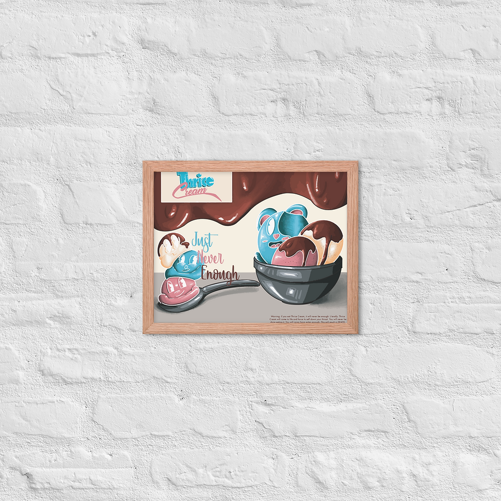 Thumbnail: ThriceCream Framed poster