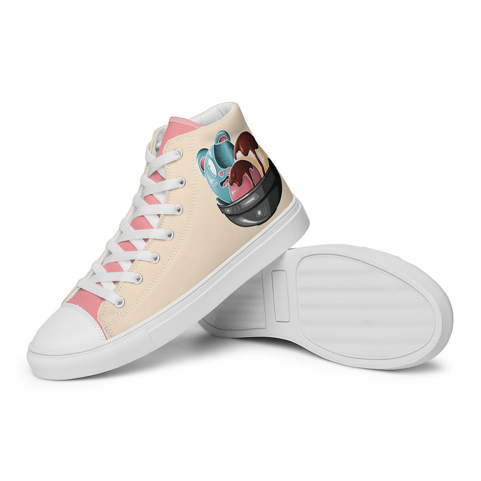 Thumbnail: ThriceCream Women's High Top Canvas Shoes
