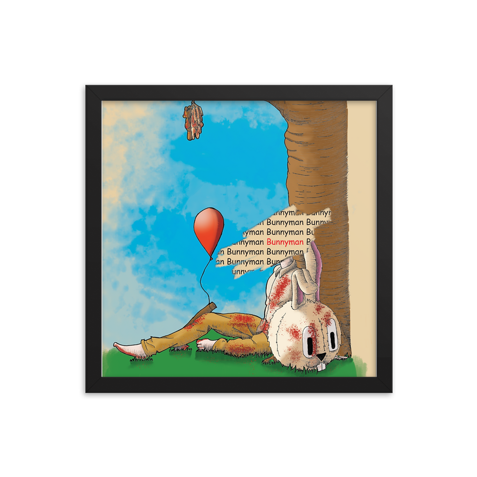 Thumbnail: BunnyMan Framed poster