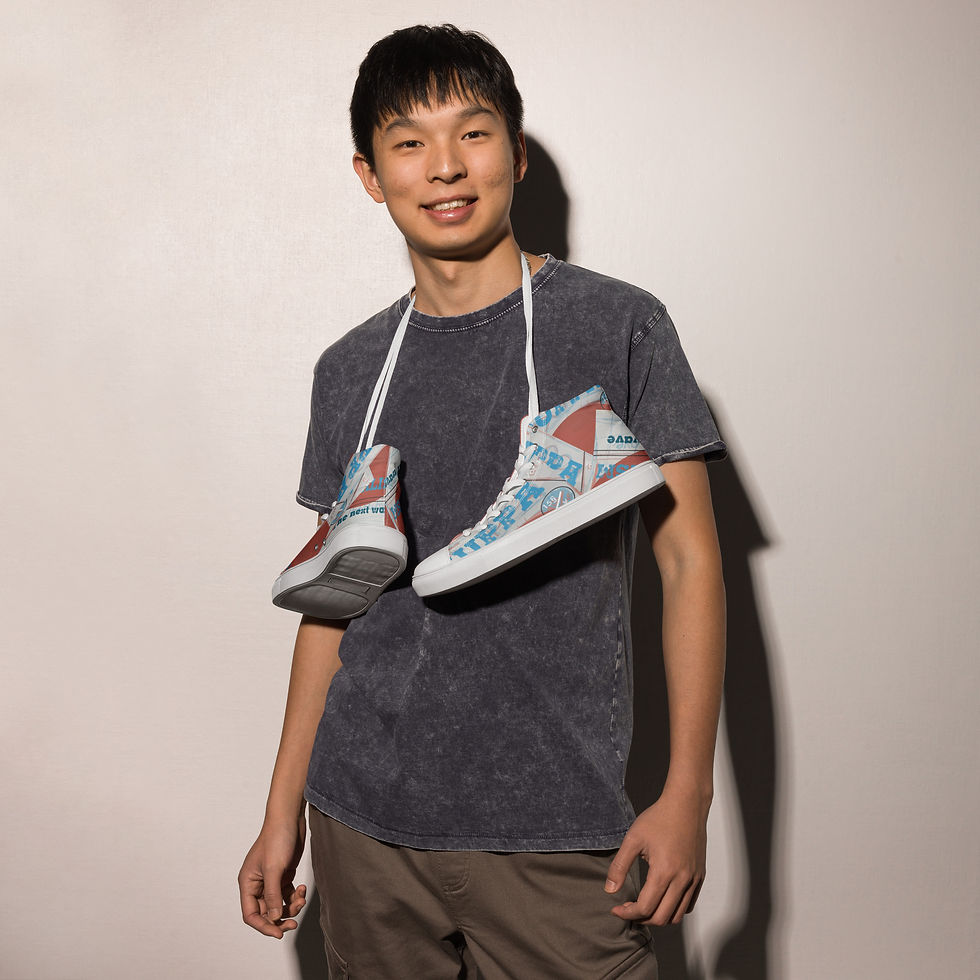 Thumbnail: Suppa Capitalism Men’s high top canvas shoes