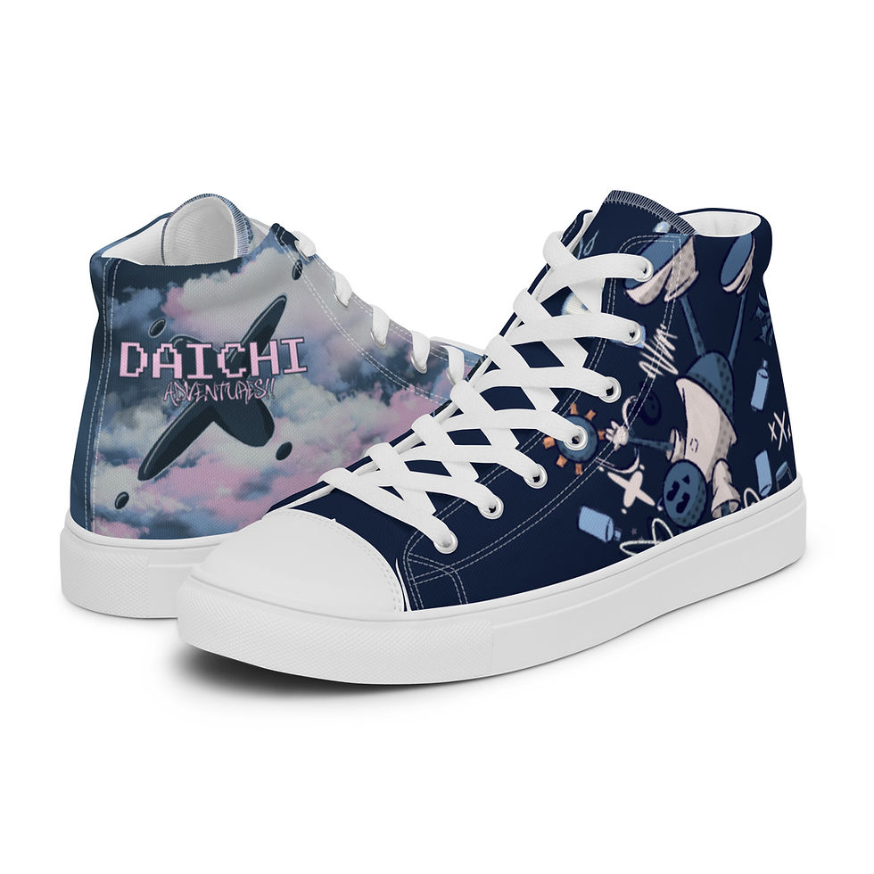 Thumbnail: Daichi Adventures (Dark) Men’s high top canvas shoes copy