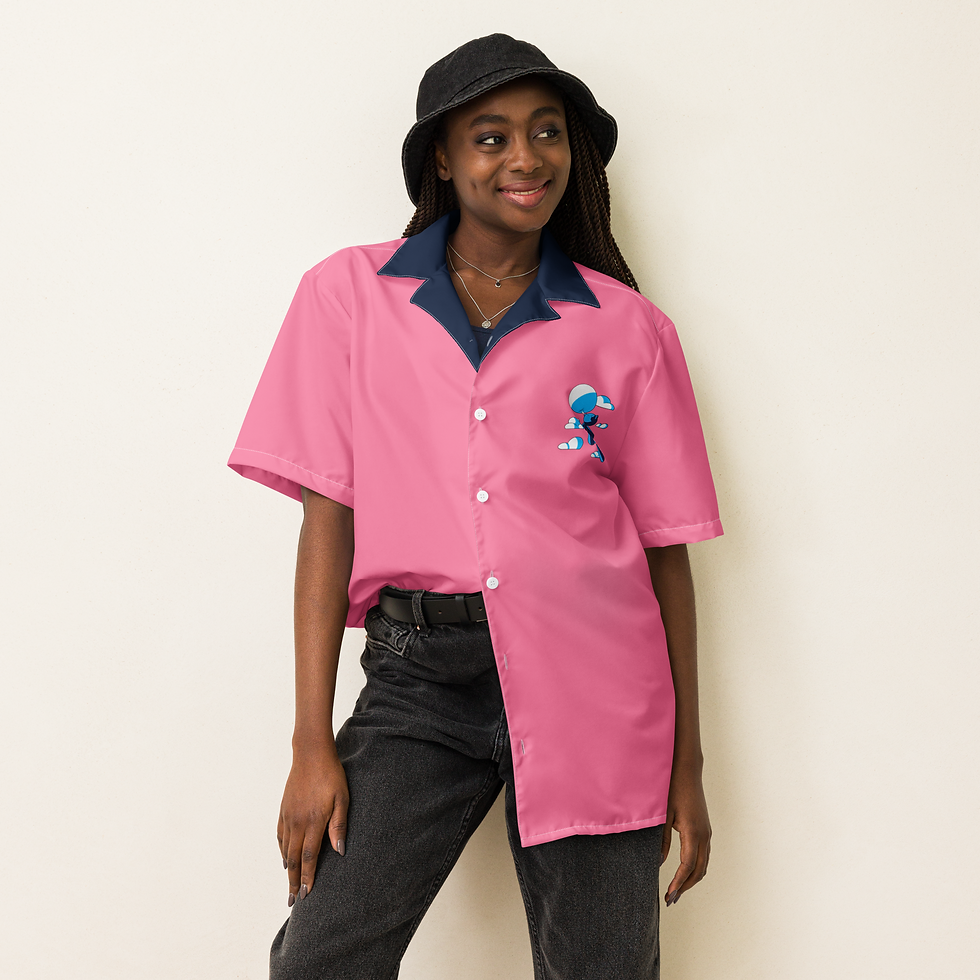 Thumbnail: Blue Berry Unisex button shirt
