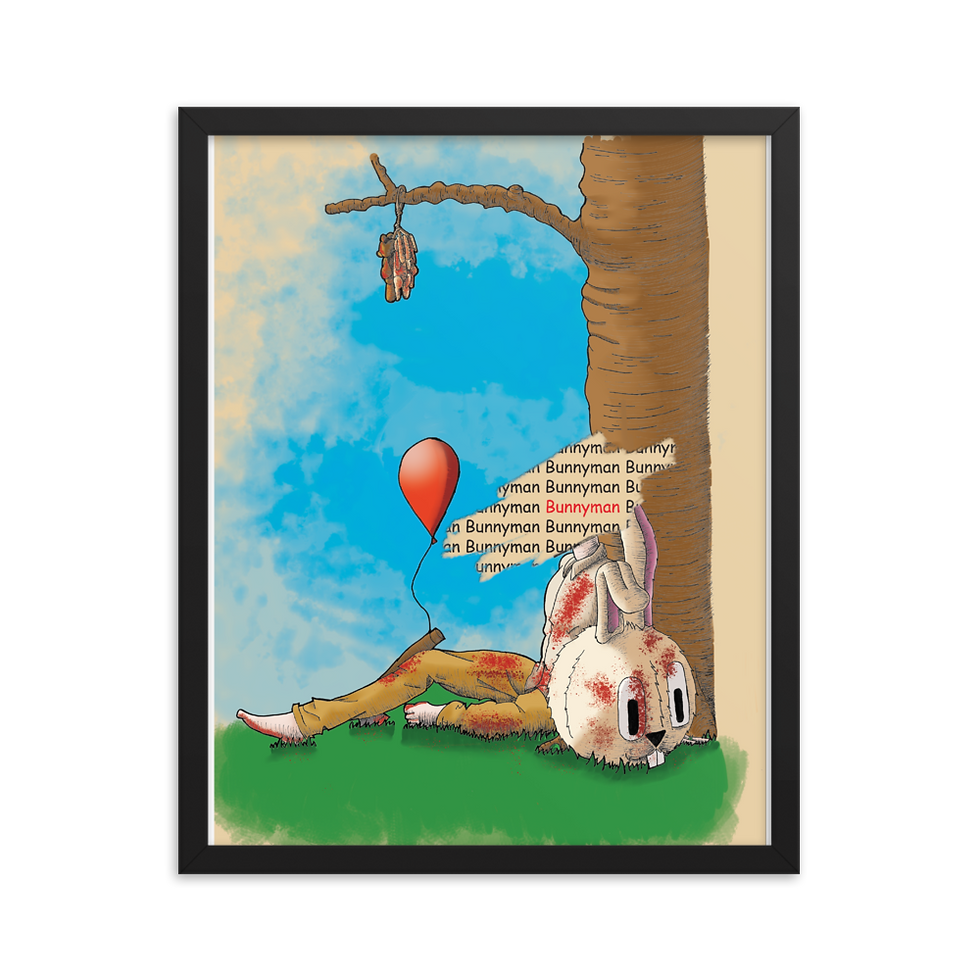 Thumbnail: BunnyMan Framed poster