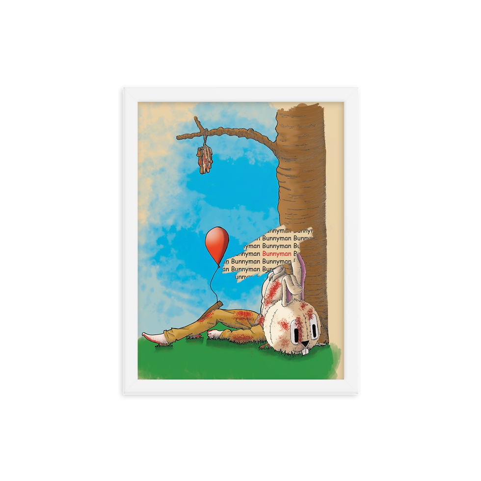 Thumbnail: BunnyMan Framed poster