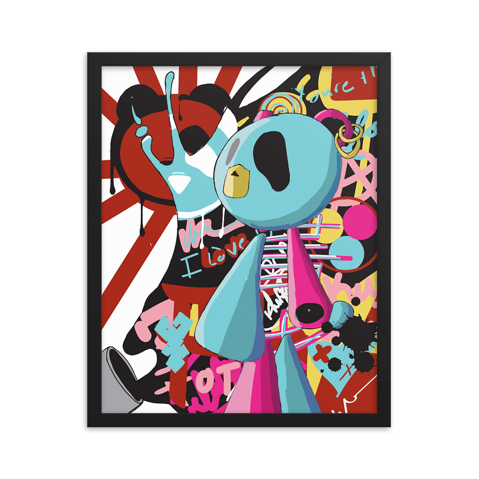 Thumbnail: Graffiti Sake Framed poster