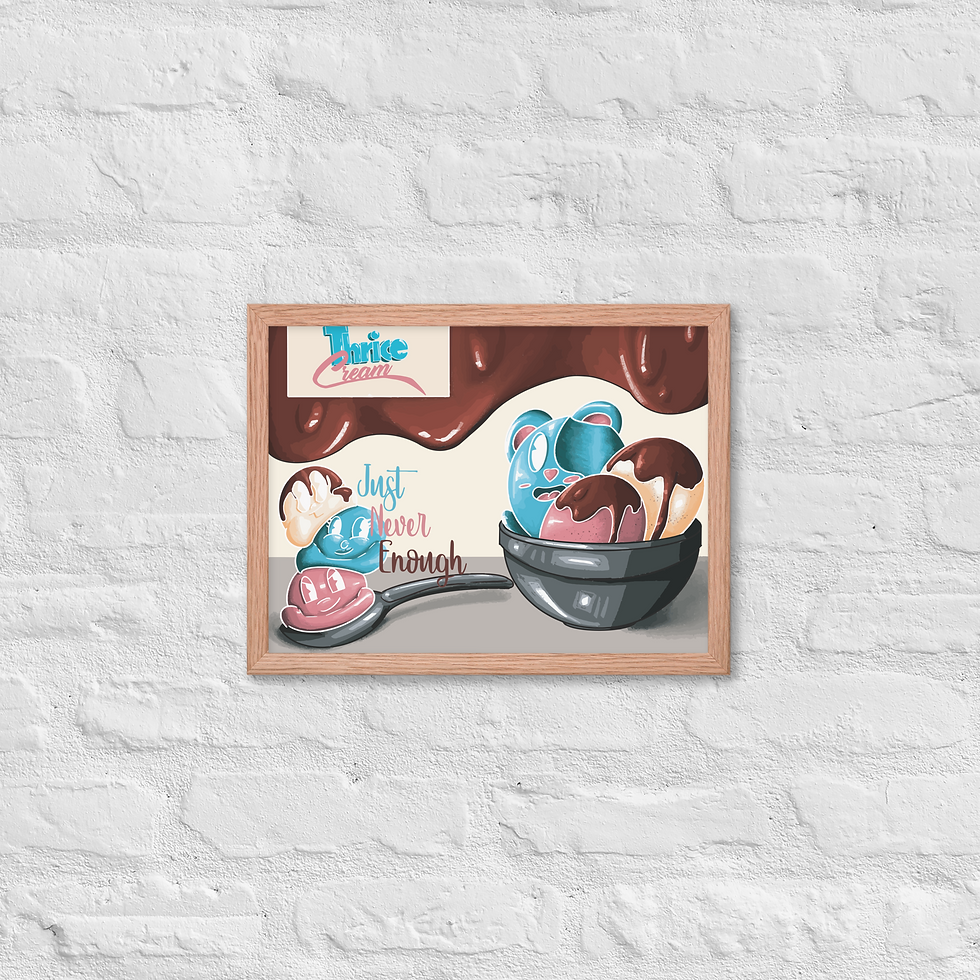 Thumbnail: ThriceCream Framed poster