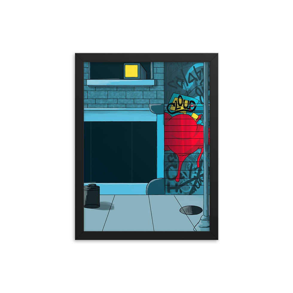 Thumbnail: Cloud Framed poster